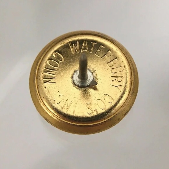 Vintage 70s US Border Patrol Tie & Tack Pin Original 14k Gold Plate Waterbury Co - Picture 8 of 8